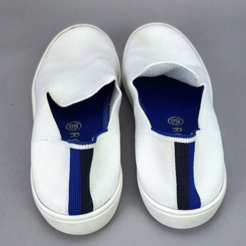 Rothy's Slip-On Shoes Women's Size US 8 White Knit The Original Comfort Sneakers - Picture 5 of 7